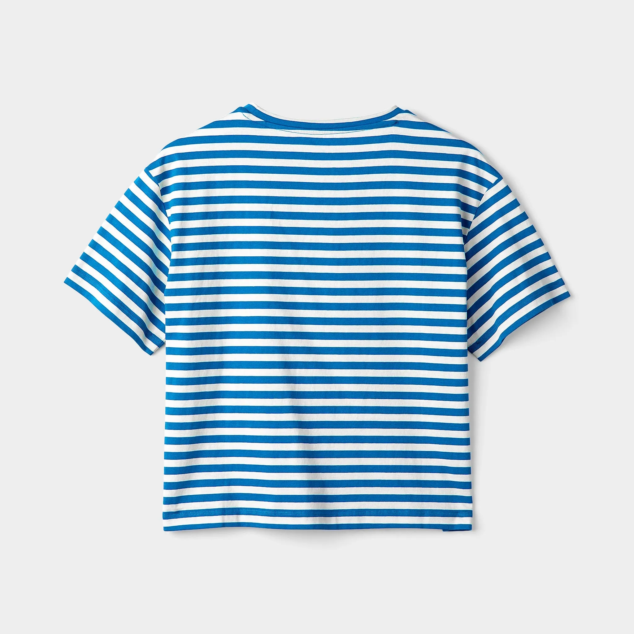 Marine Stripe Boxy Tee