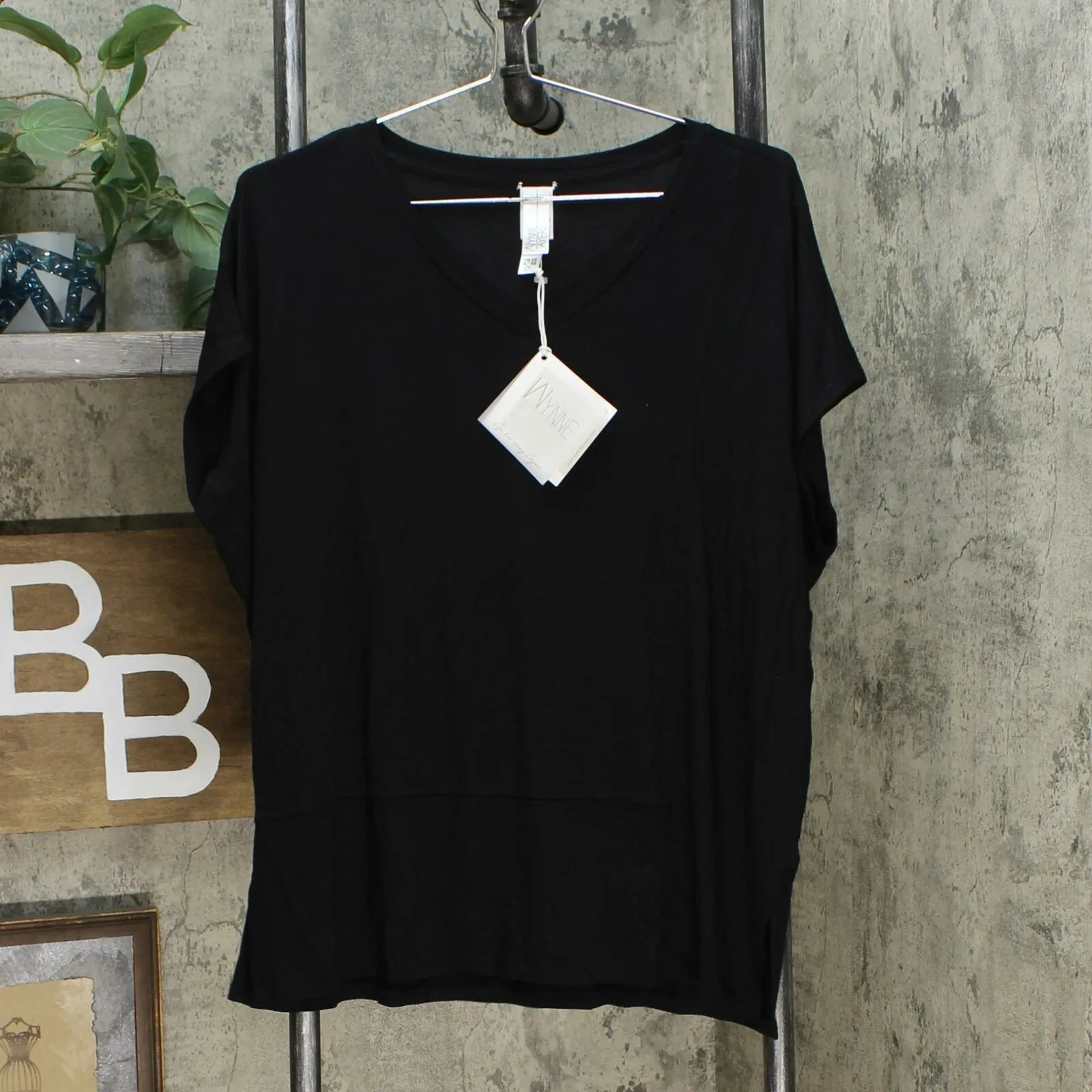 MarlaWynne WynneLayers Women's Cap Sleeve Panel Knit Top