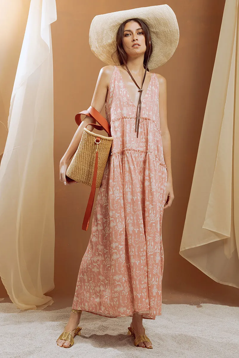 Maxi Canasta Straw Bag With Leather Handles And Removable Crossbody Leather Straps