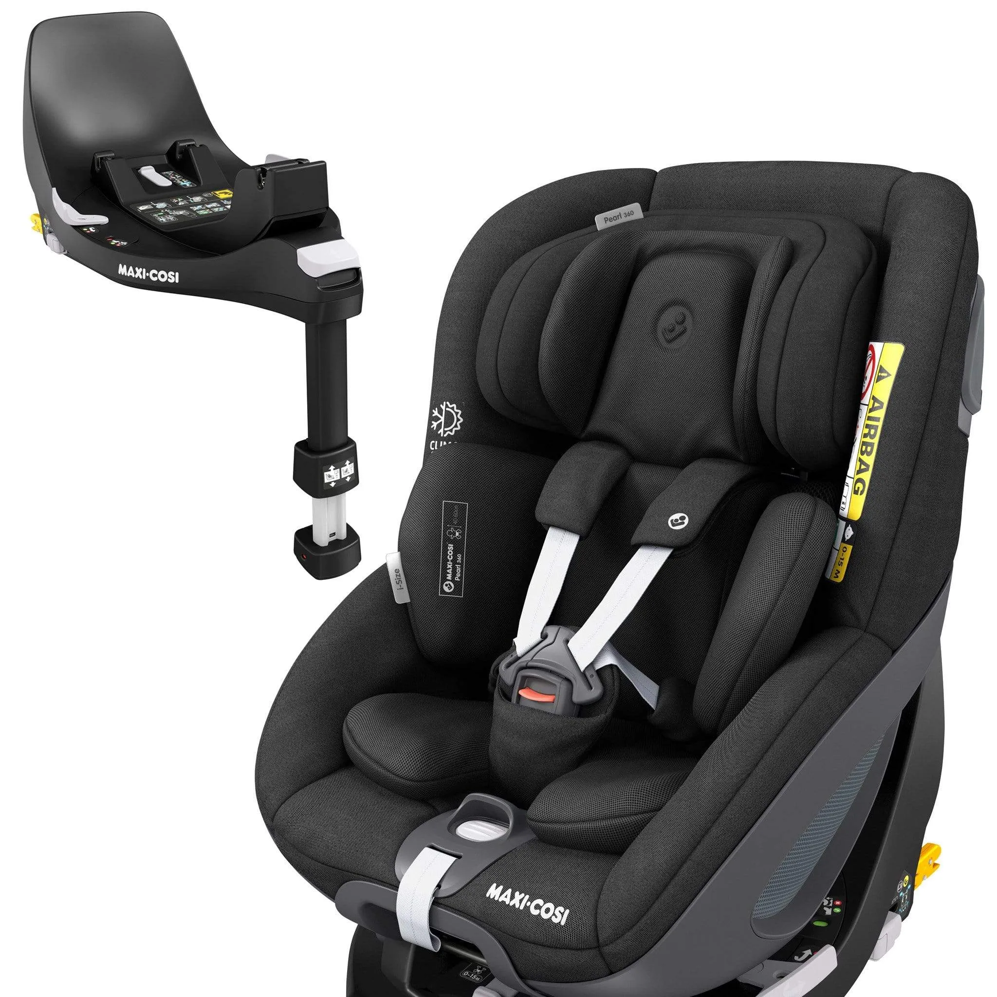 Maxi-Cosi Pearl 360 & Family Fix 360 Base Bundle Authentic Black