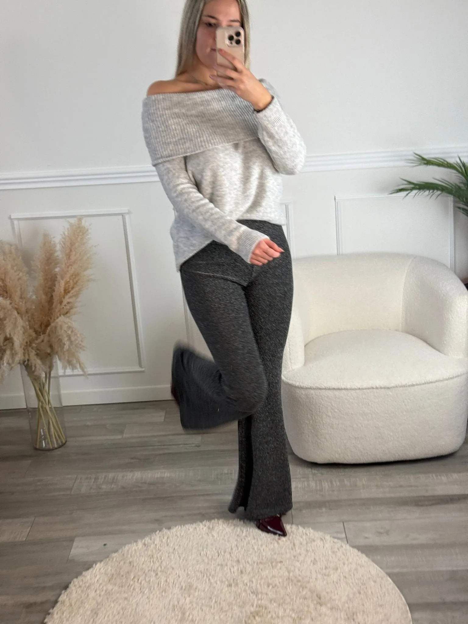 Maxi maglione a fascia