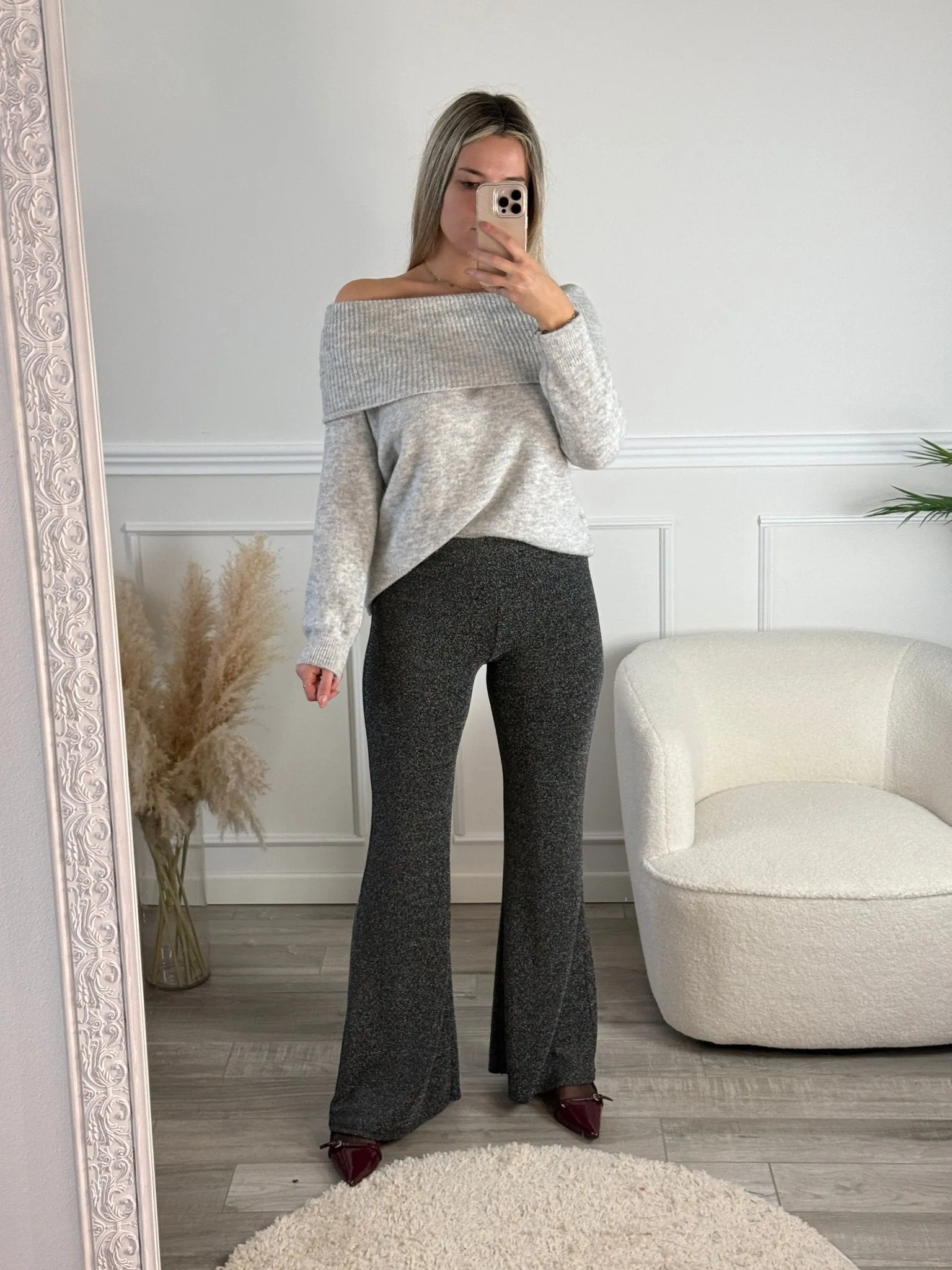 Maxi maglione a fascia