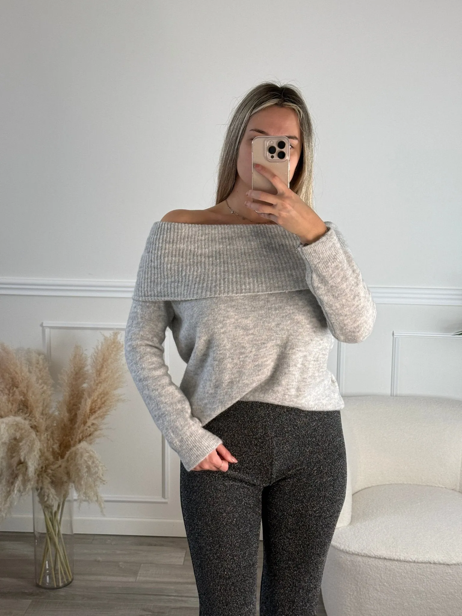 Maxi maglione a fascia