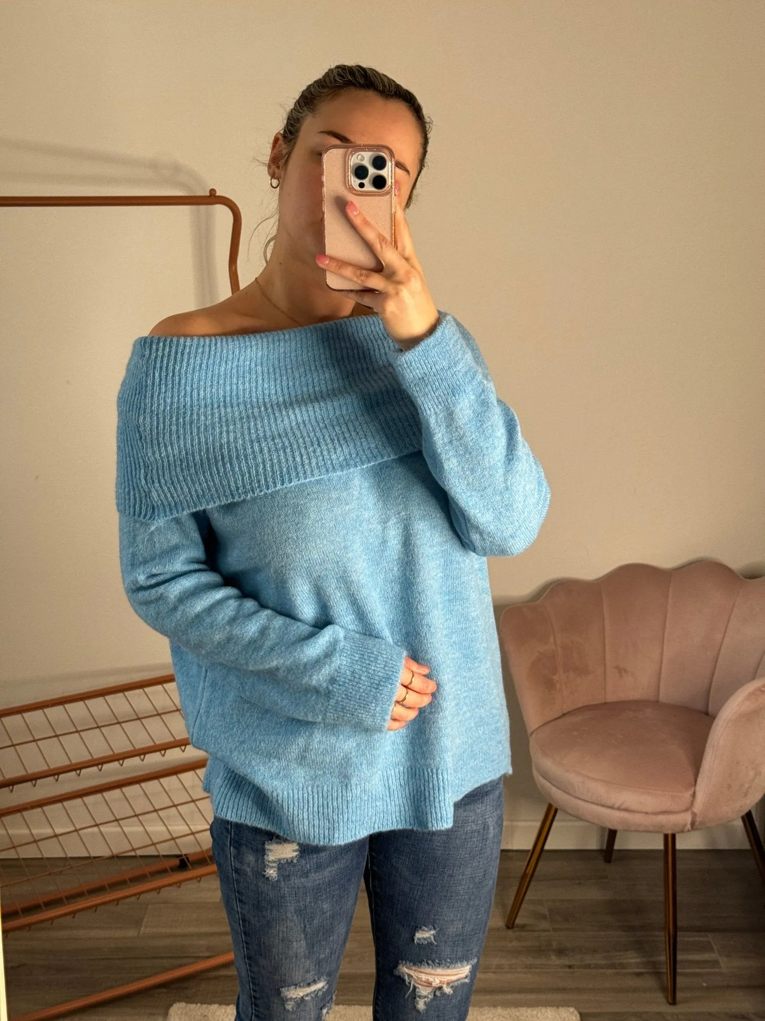 Maxi maglione a fascia