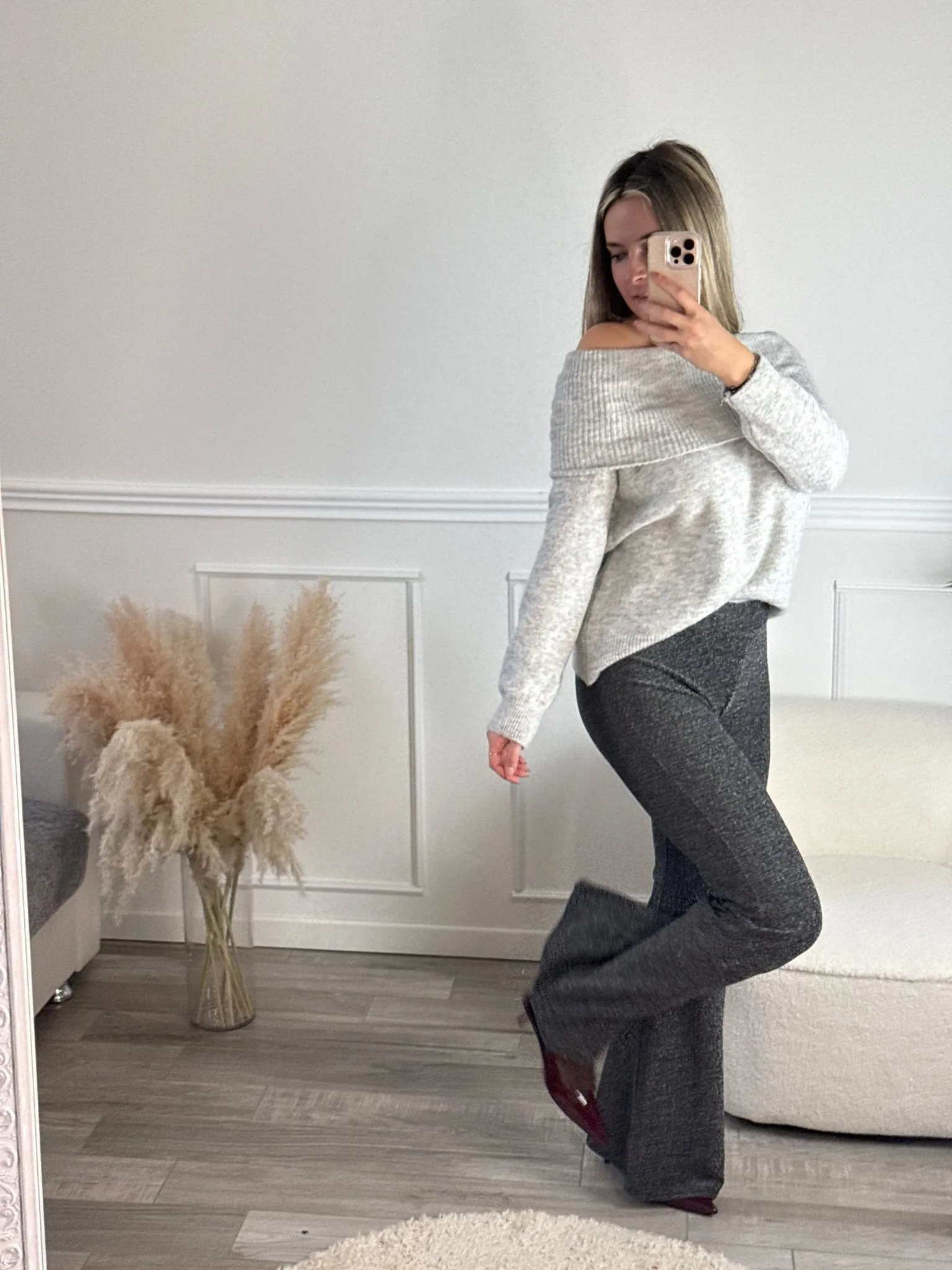 Maxi maglione a fascia