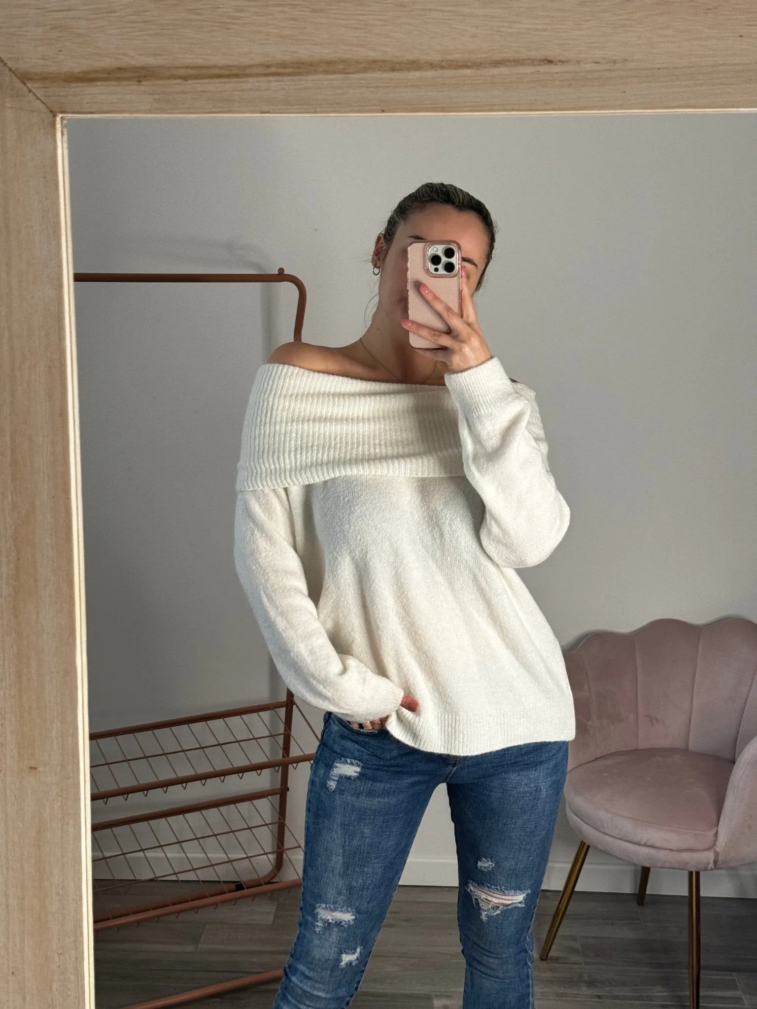 Maxi maglione a fascia
