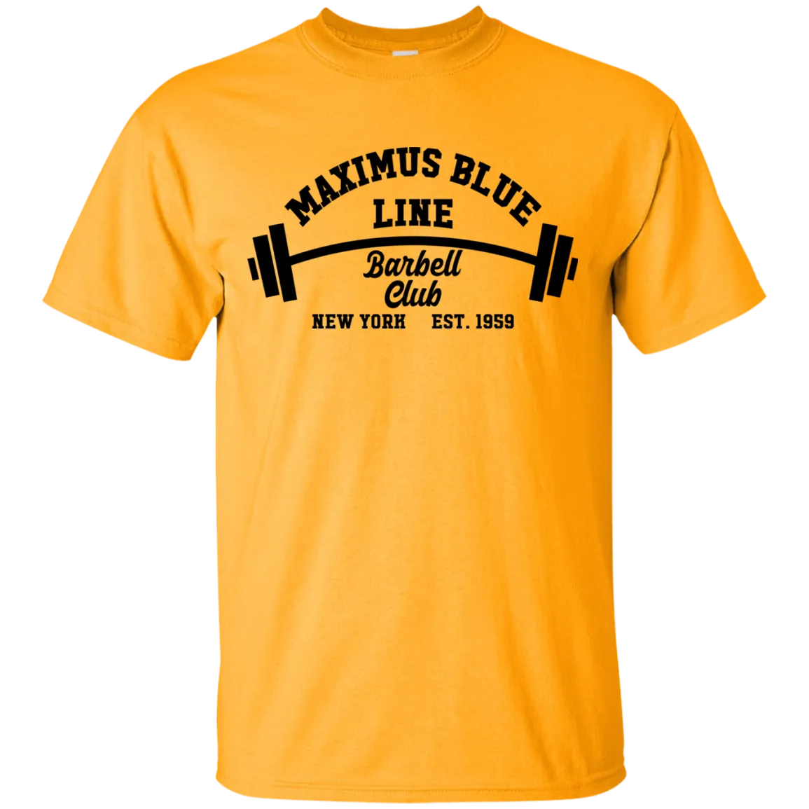 Maximus Blue Line Barbell Club T-Shirt