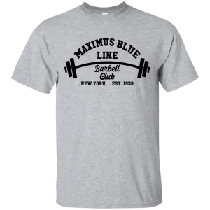 Maximus Blue Line Barbell Club T-Shirt