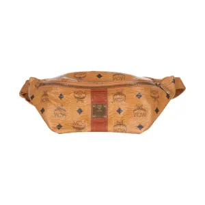 MCM Brown Logo Fanny Pack