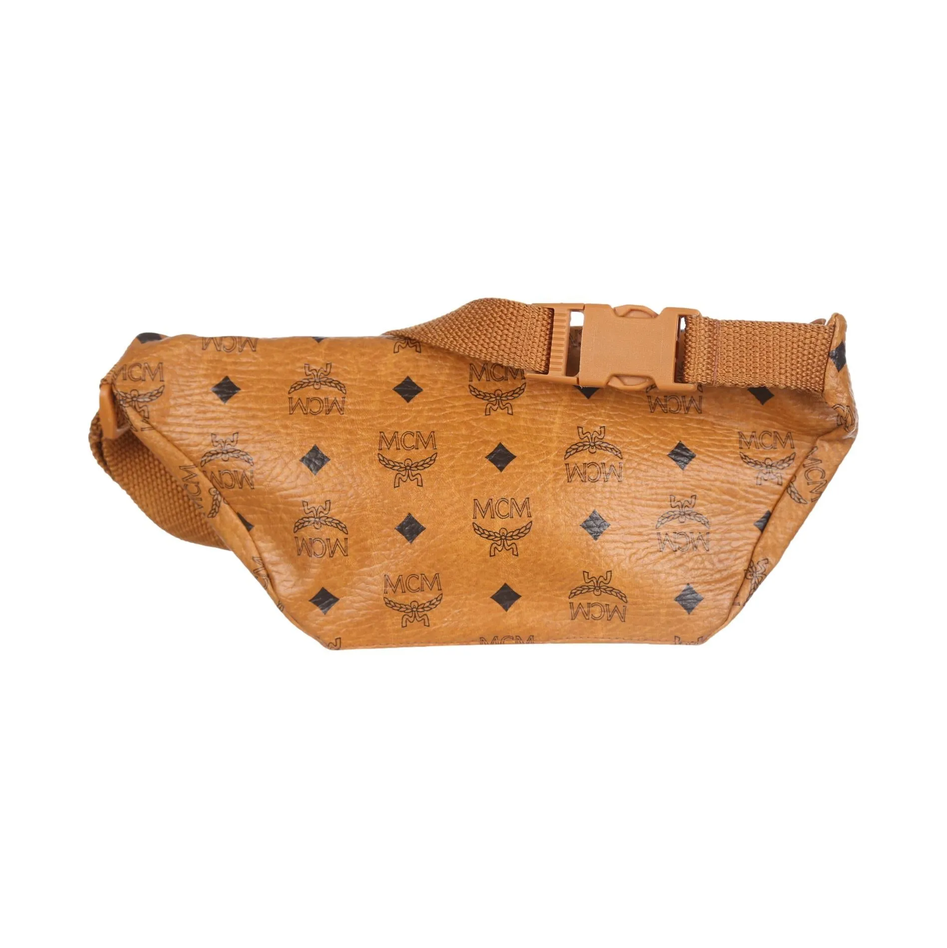 MCM Brown Logo Fanny Pack
