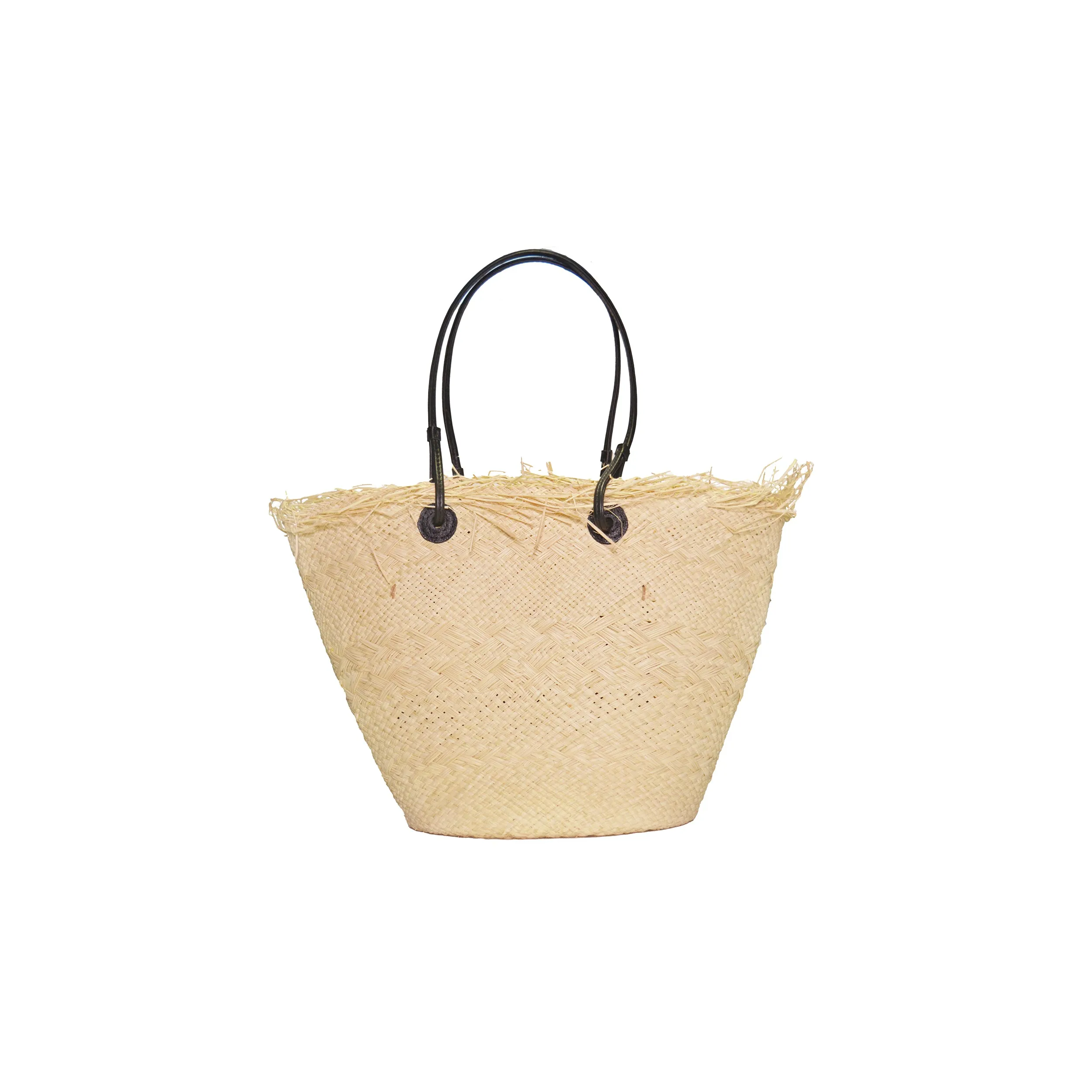 Medium Basket with Frayed Border