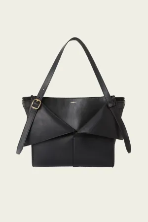 Medium Belt Cabas Bag in Black