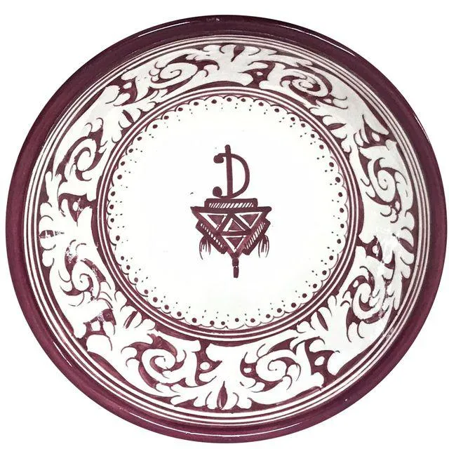Medium Bowls - Berber Symbol Burgundy