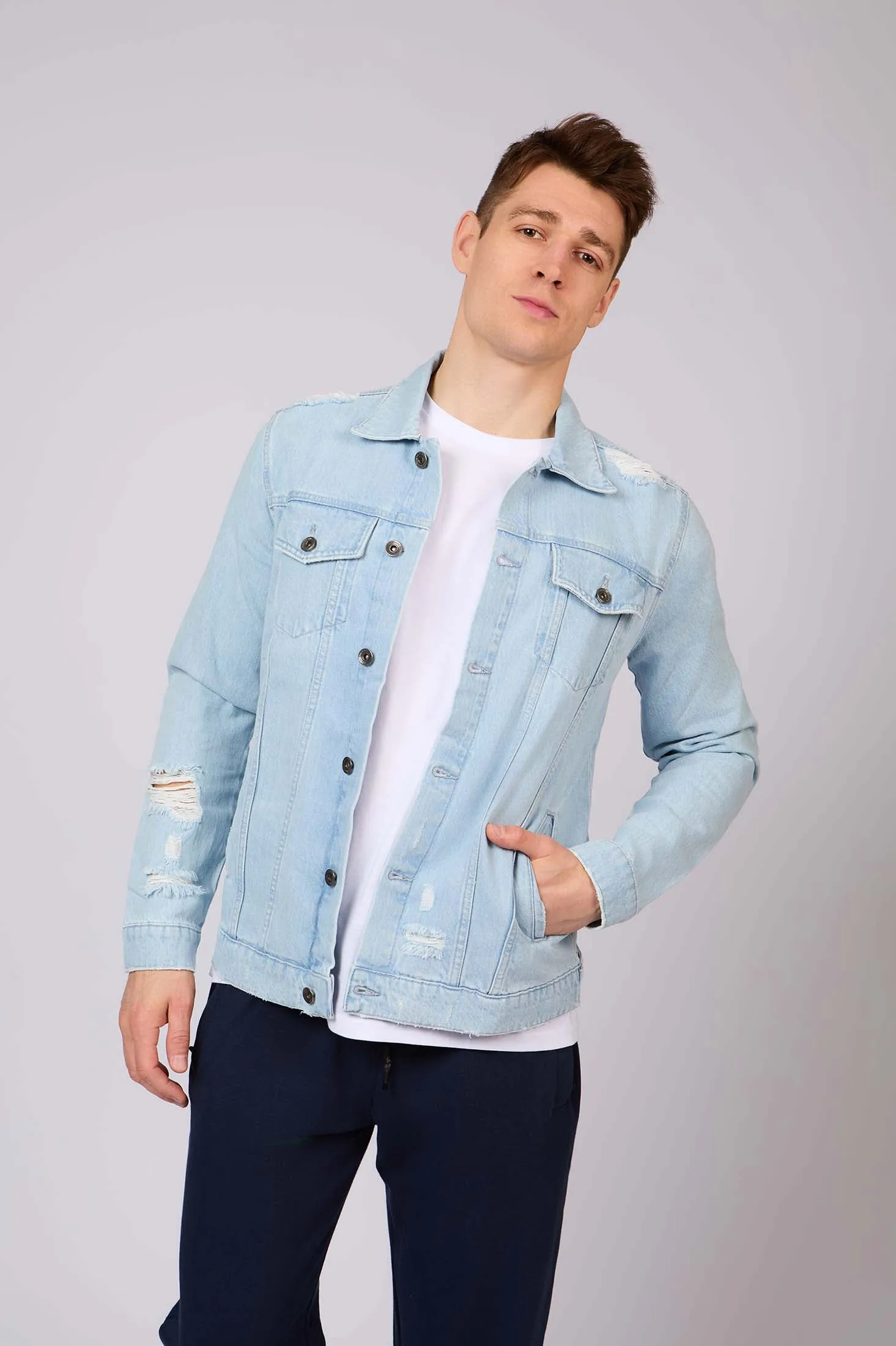 Men Denim Jacket Blue