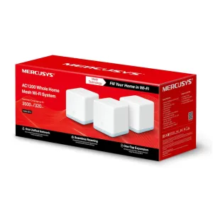 Mercusys S12 3-Pack Sistema Halo Wi-Fi Mesh Halo S12 Ac1200