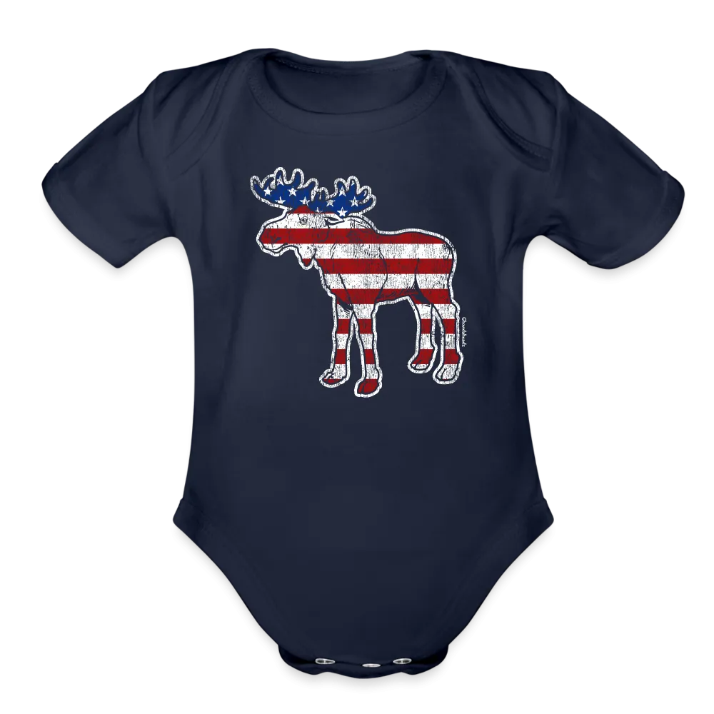 Merica Moose Infant One Piece
