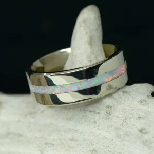 Metal, White Opal Inlay