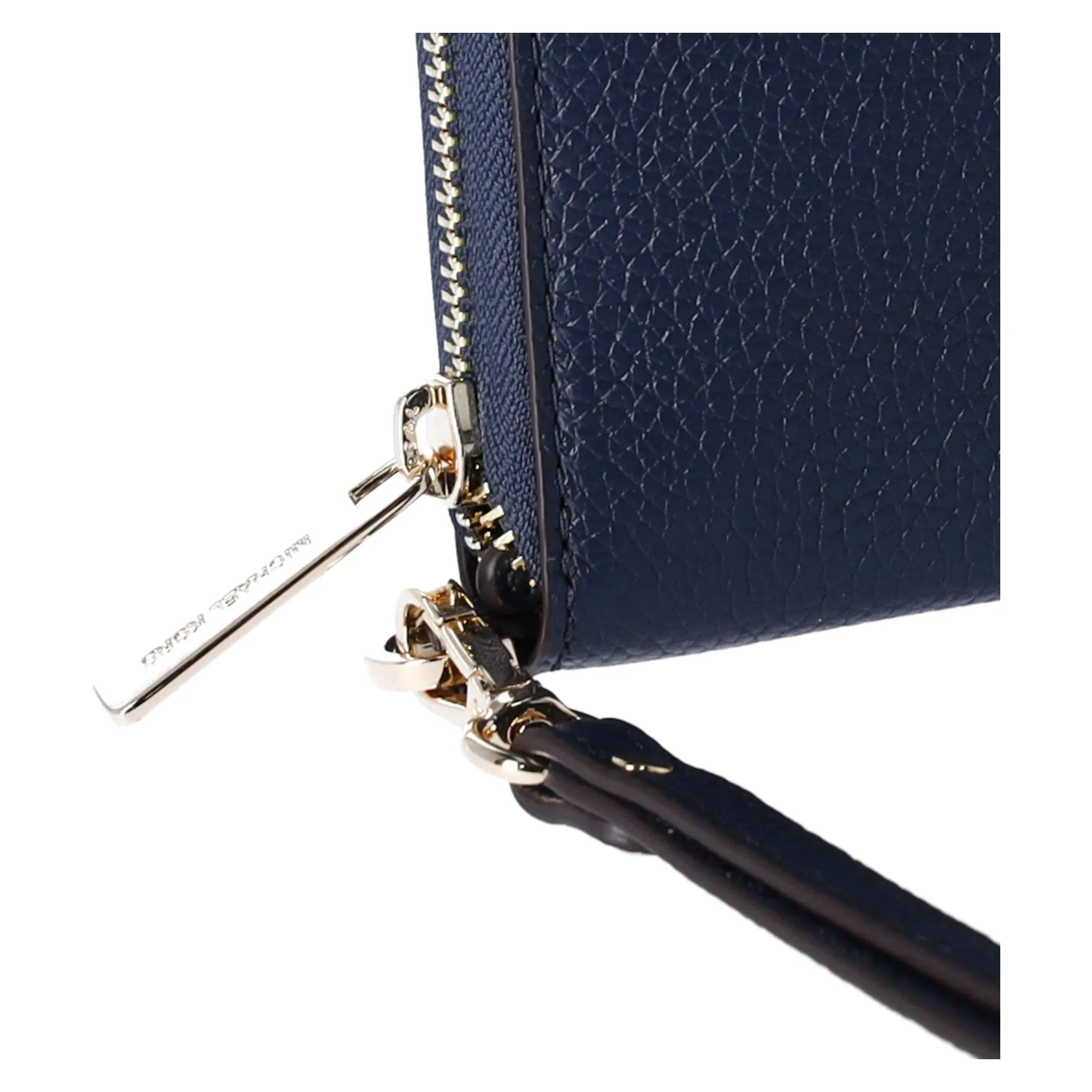 Michael Kors JetSet TravelLarge PhoneCase LeatherWallet Wristlet NavyBlue