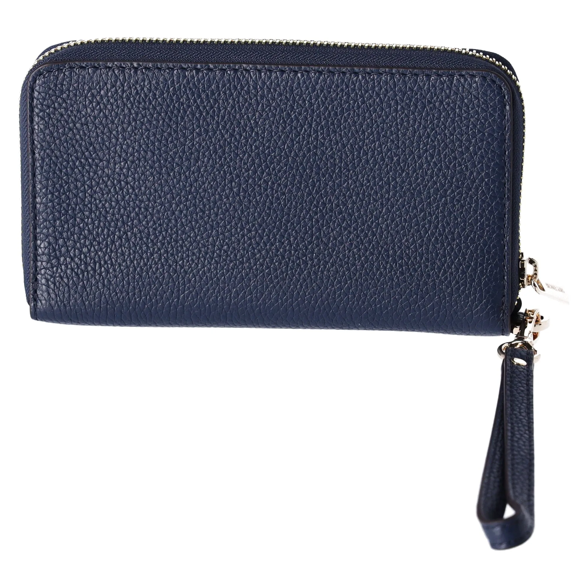 Michael Kors JetSet TravelLarge PhoneCase LeatherWallet Wristlet NavyBlue