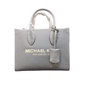 Michael Kors Mirella Shopper Crossbody Leather Bag In Chambray – 35S2G7ZC5L