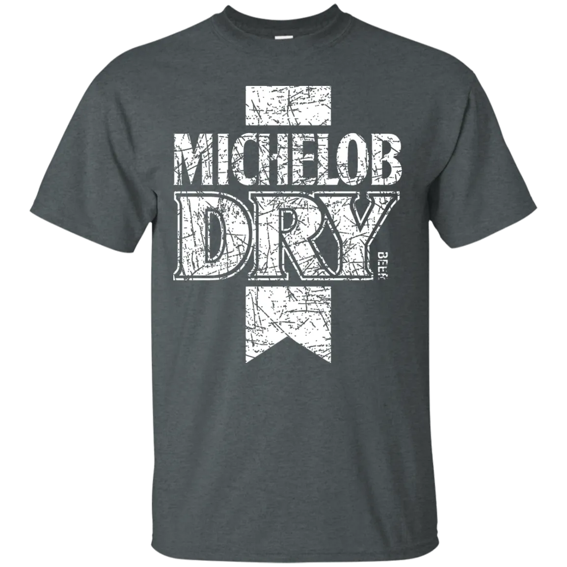 Michelob Dry Beer T-Shirt Custom Designed White Worn Label Pattern
