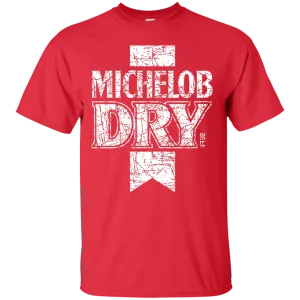 Michelob Dry Beer T-Shirt Custom Designed White Worn Label Pattern