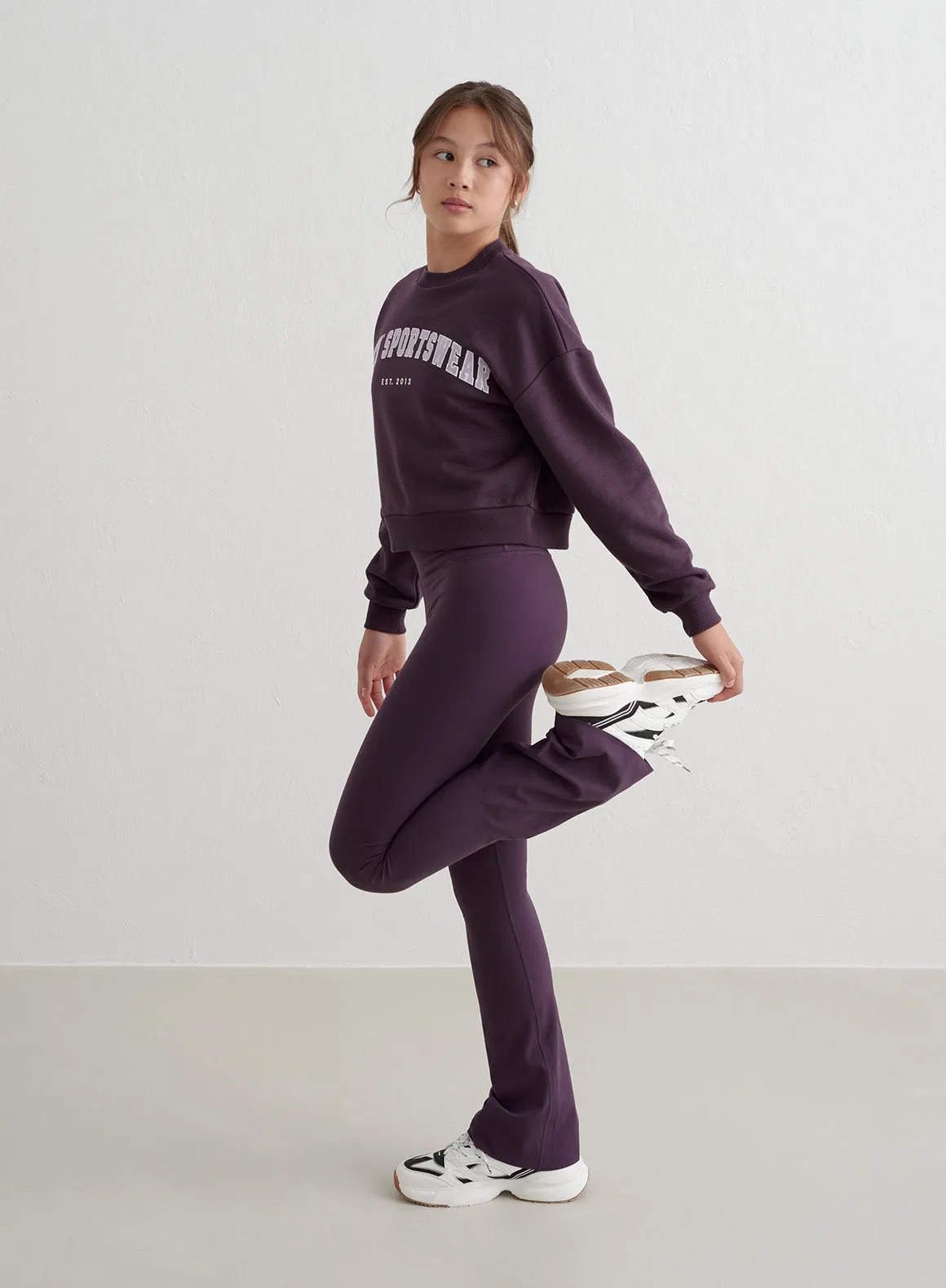 Midnight Plum Young Varsity Sweatshirt