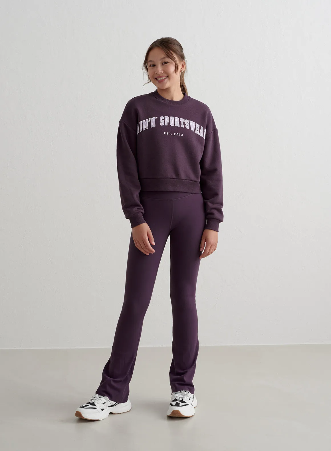 Midnight Plum Young Varsity Sweatshirt