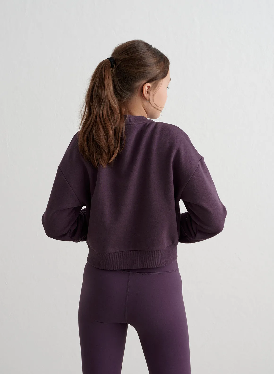 Midnight Plum Young Varsity Sweatshirt