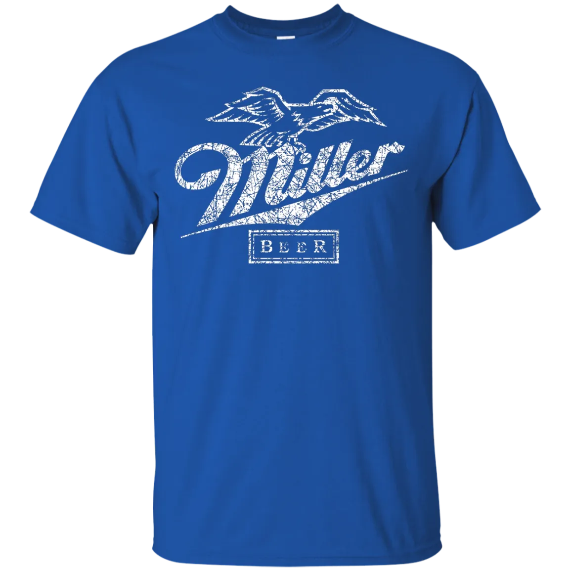 Miller Lite Beer T-Shirt Custom Designed White Worn Label Pattern