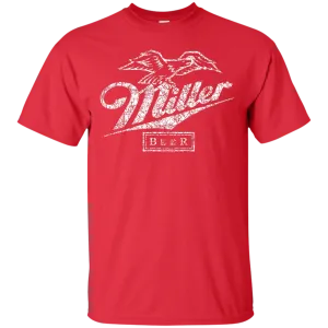 Miller Lite Beer T-Shirt Custom Designed White Worn Label Pattern
