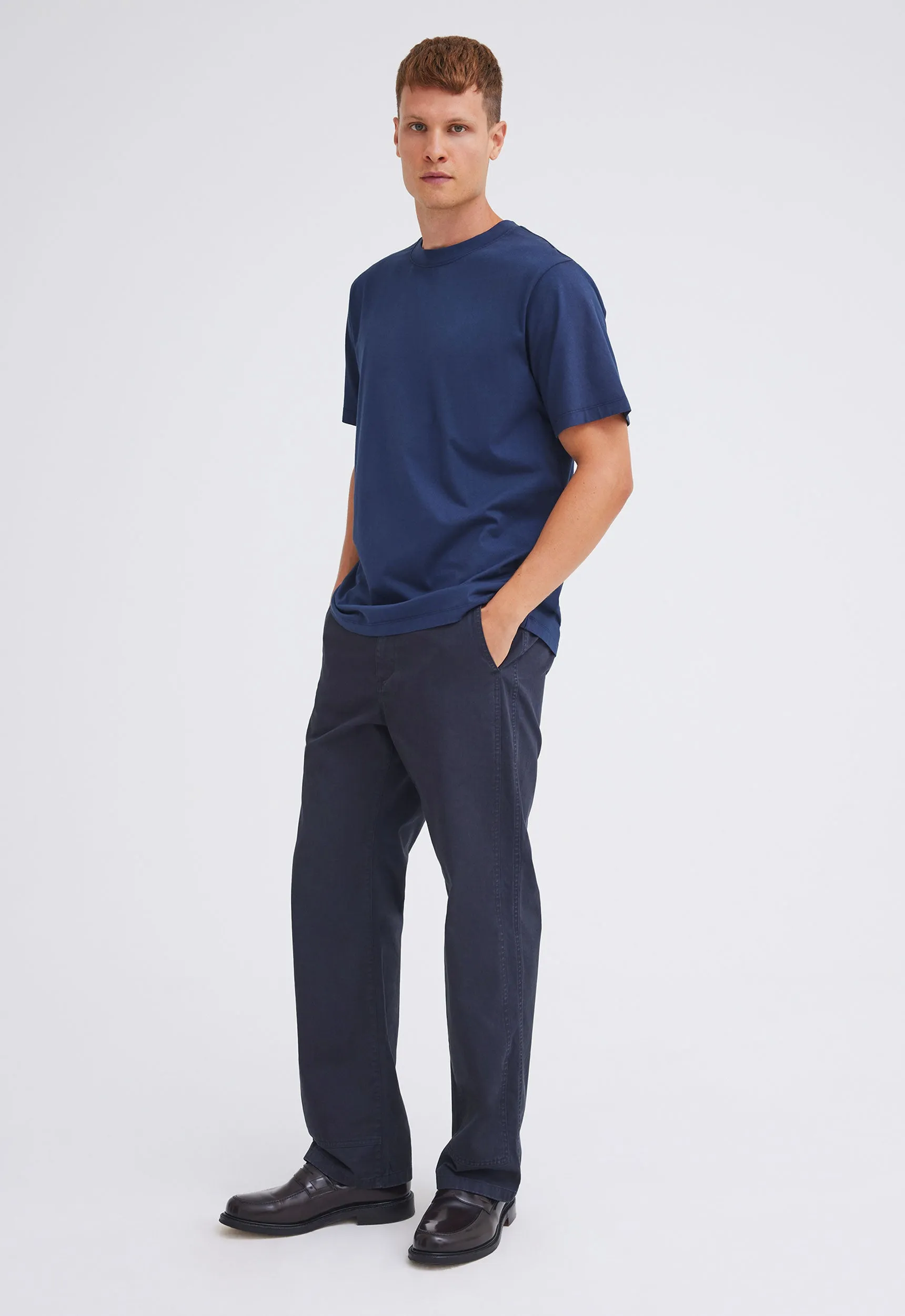 Mills Cotton Tee - Skipper Blue