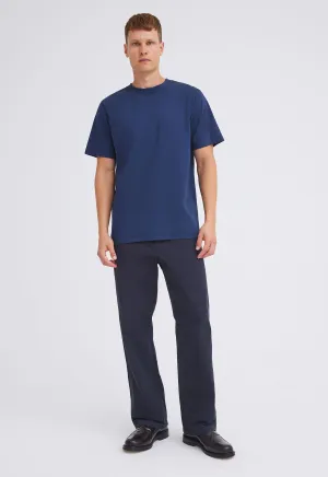 Mills Cotton Tee - Skipper Blue