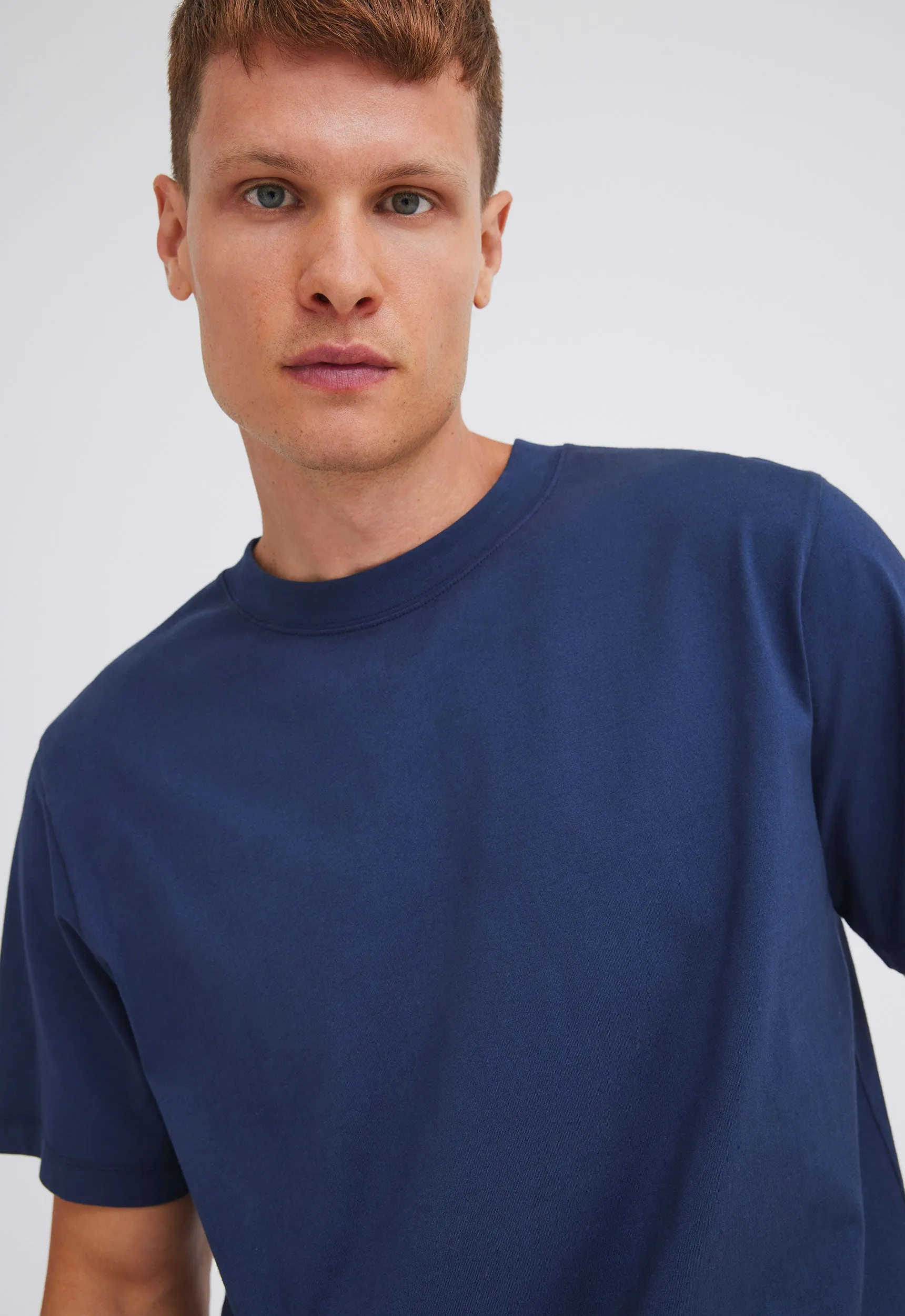 Mills Cotton Tee - Skipper Blue