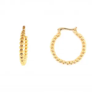 Mini Beaded Hoops