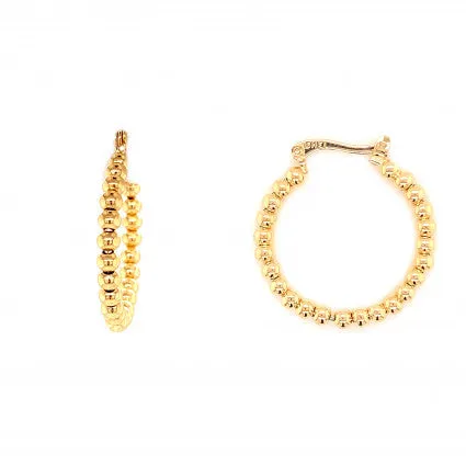Mini Beaded Hoops