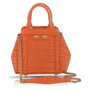 Mini Nott in Orange Croc
