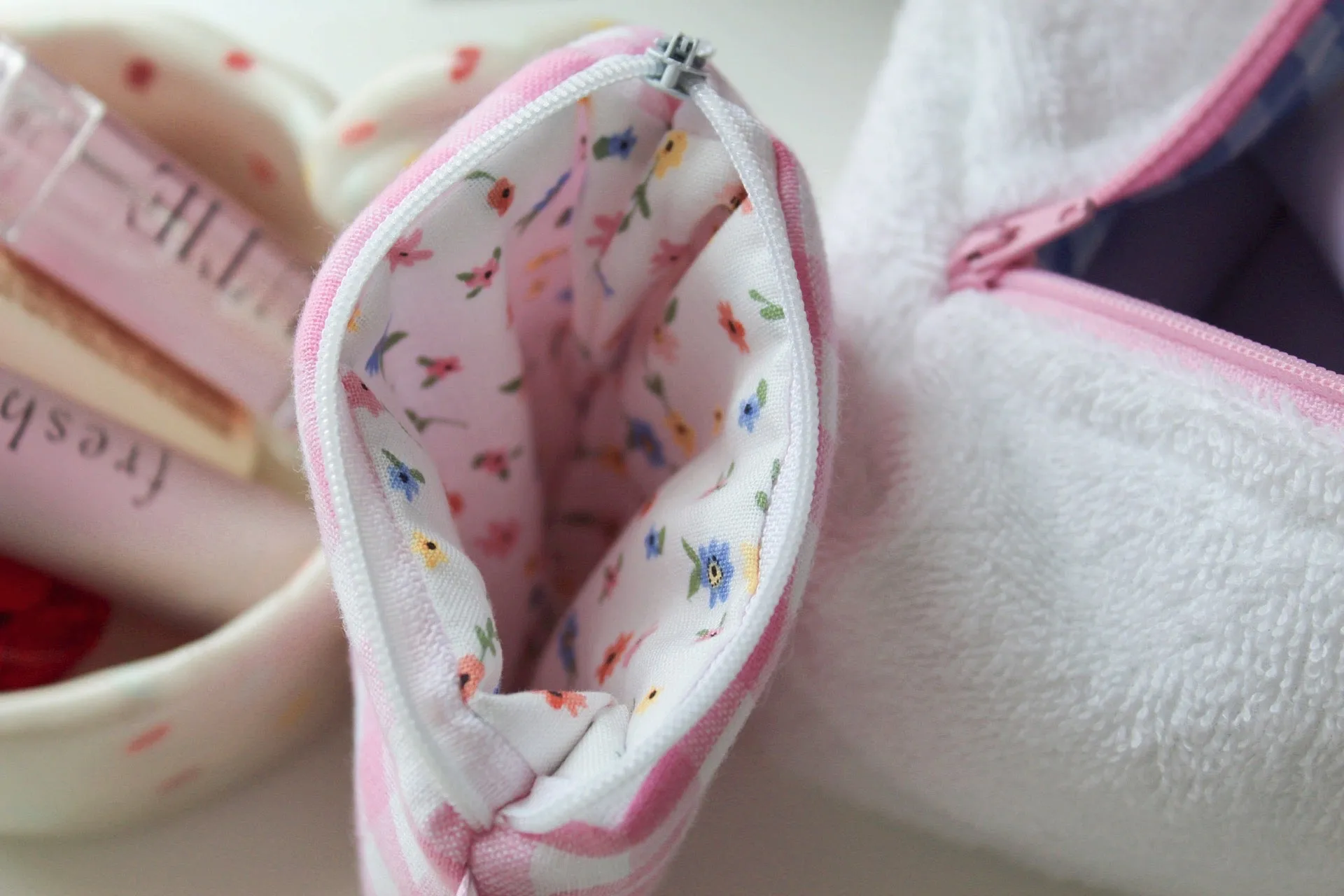 Mini Pouch - Pink Gingham
