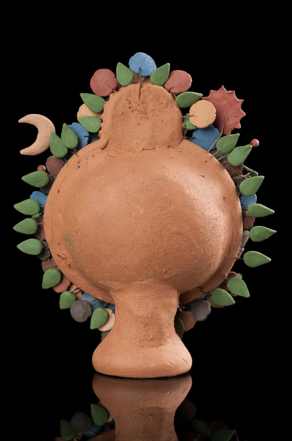 Miniatre Mexican Clay Tree of Life Nativity from Metepec