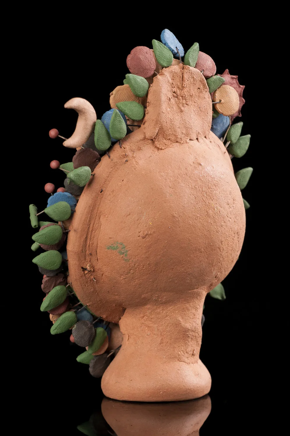 Miniatre Mexican Clay Tree of Life Nativity from Metepec
