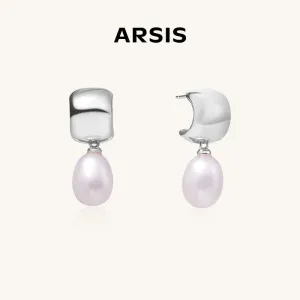 Mirror Pearl Drop Earrings
