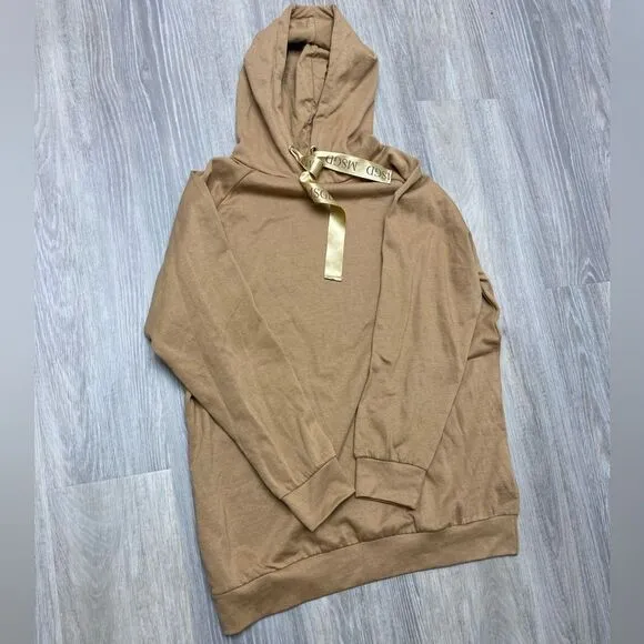 Missguided oversized hoodie in camel US 6/UK 10 , MEDIUM