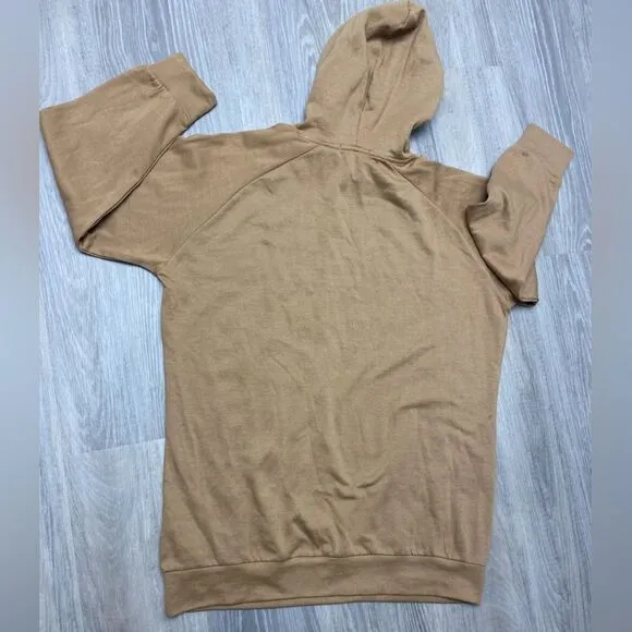 Missguided oversized hoodie in camel US 6/UK 10 , MEDIUM