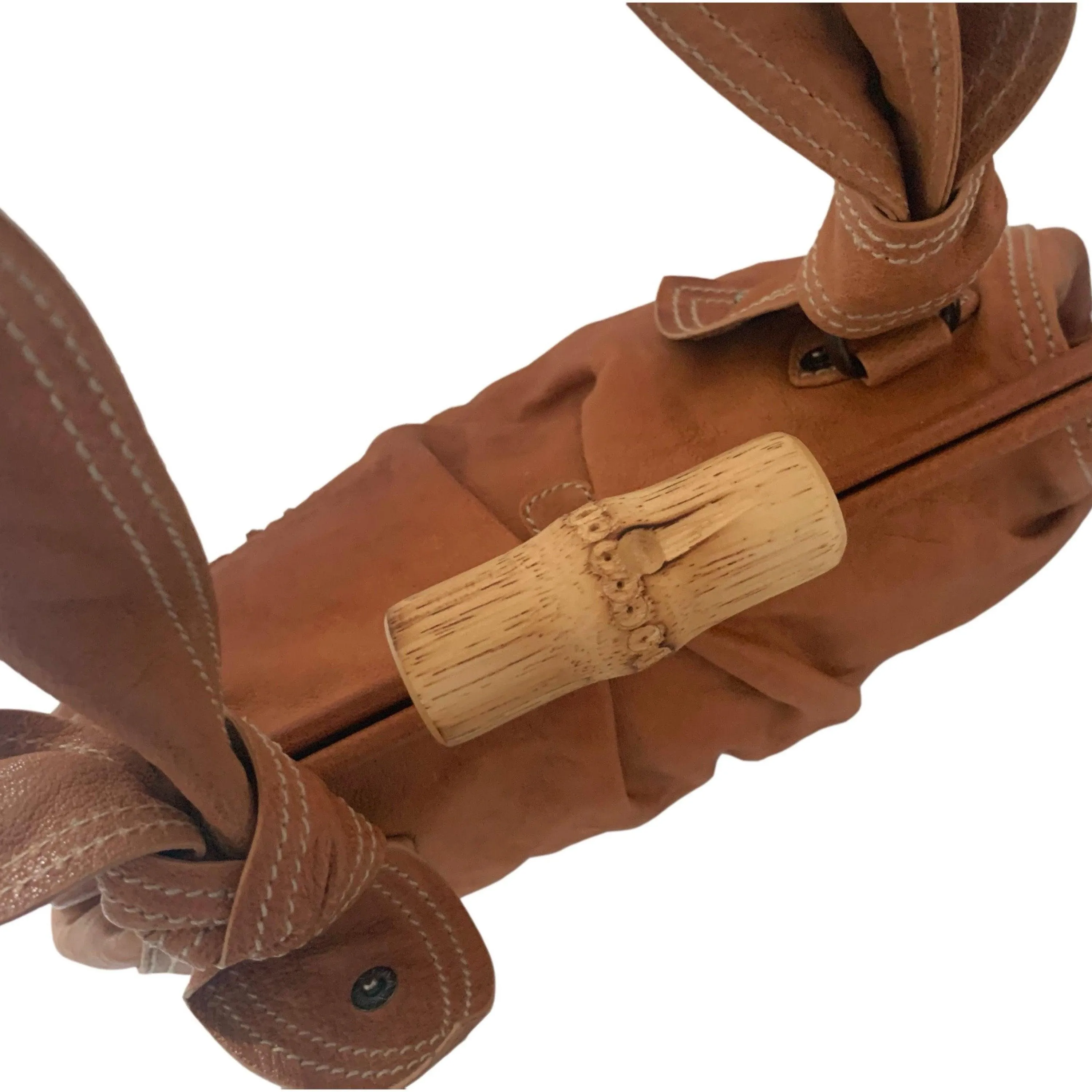 Miu Miu Tan Leather Shoulder Bag