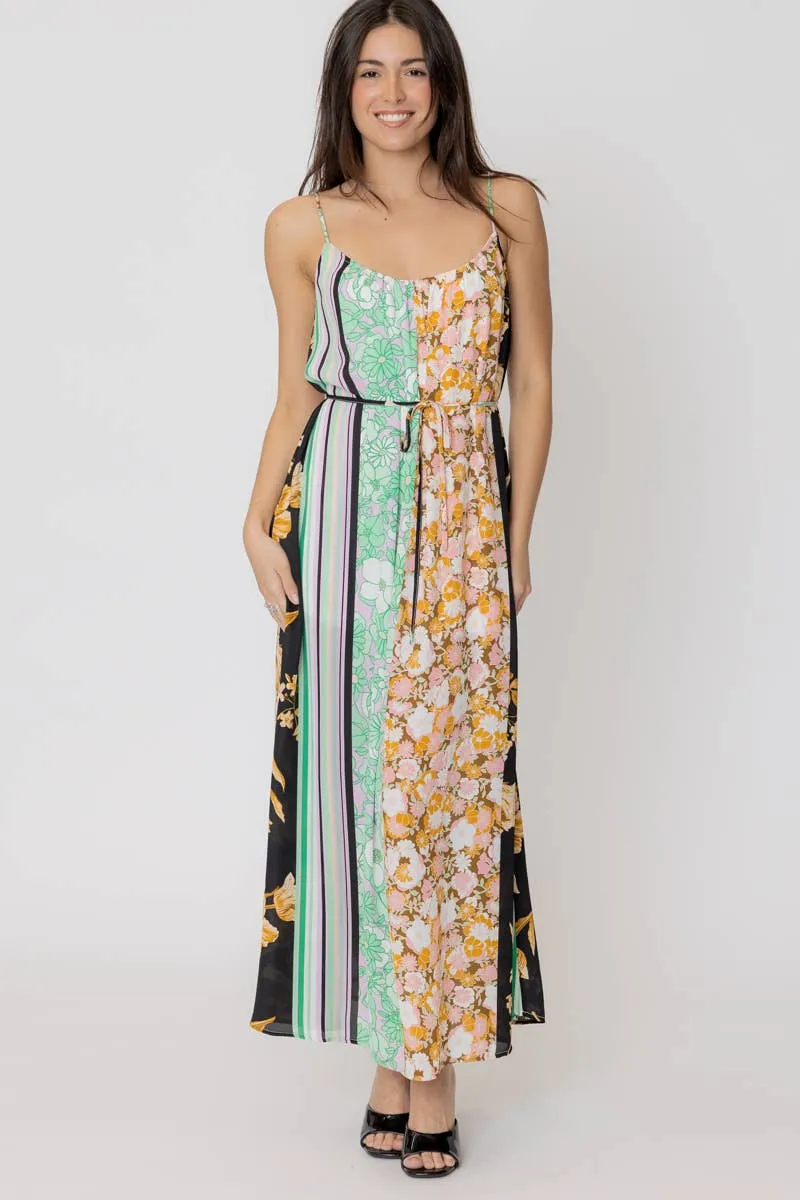 Mixed Media Maxi Dress