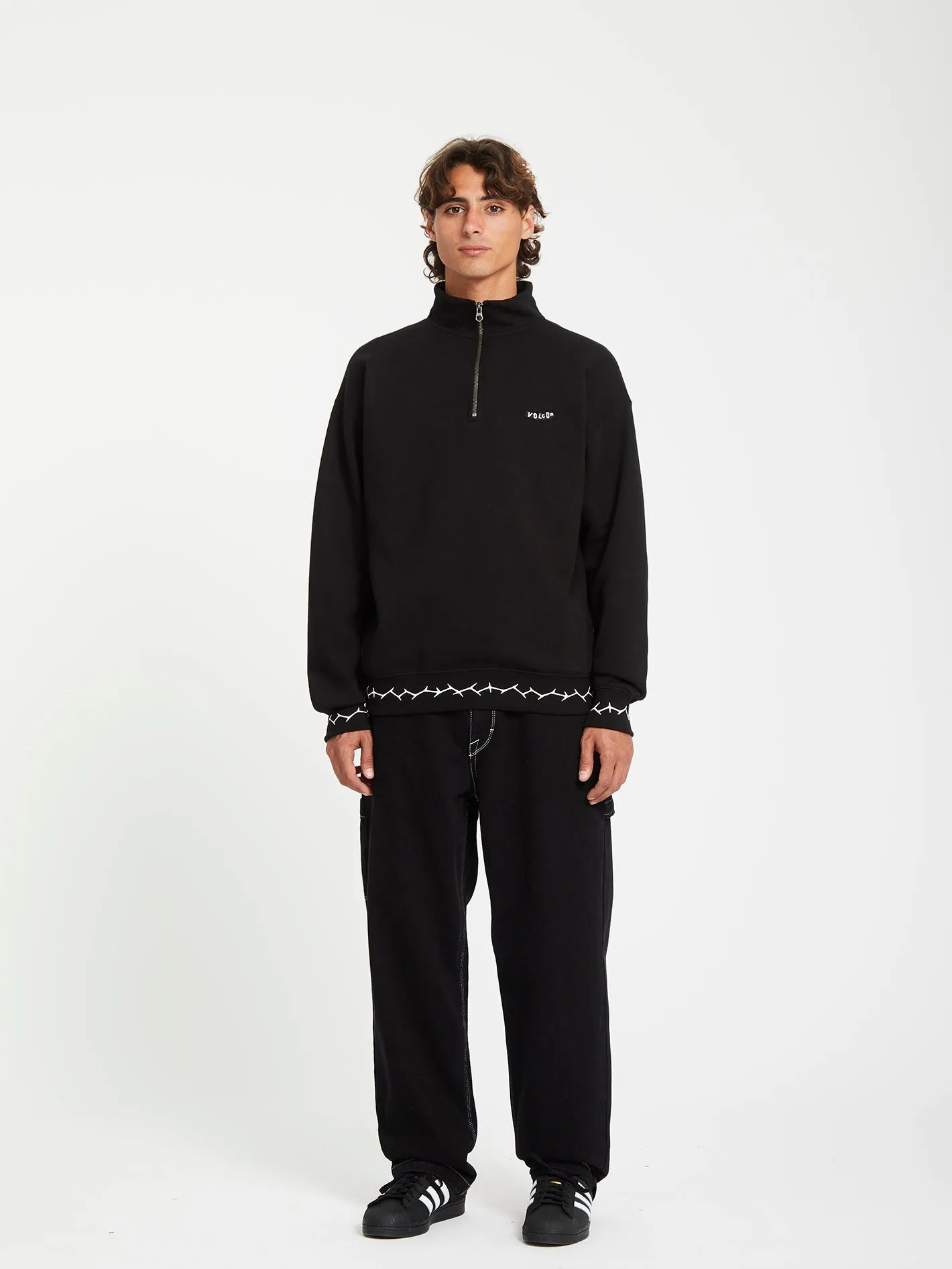 Mocklov 1/2 Zip Sweatshirt - Black