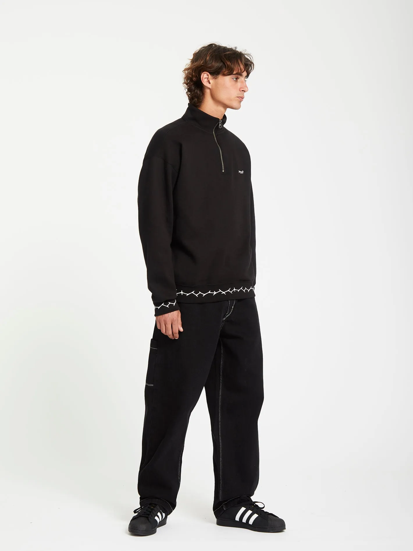 Mocklov 1/2 Zip Sweatshirt - Black