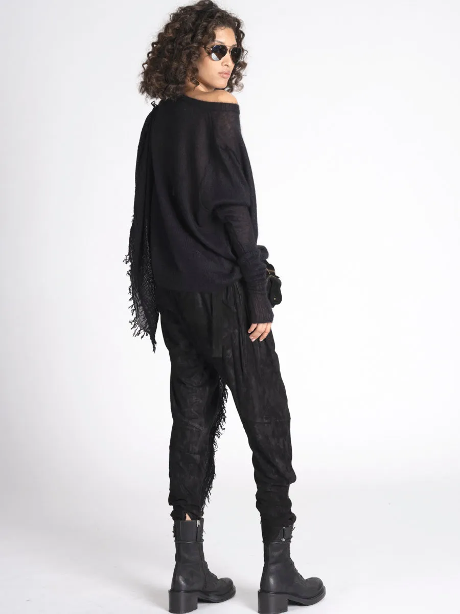 Mohair Silk Crewneck Boxy Jumper