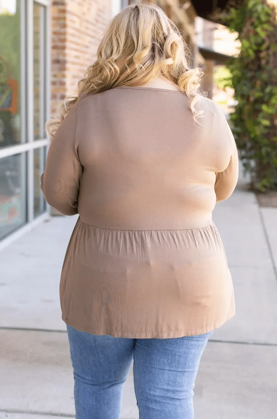 Morgana Luxe Long Sleeve Mini Ruffle Tee (6 colors)