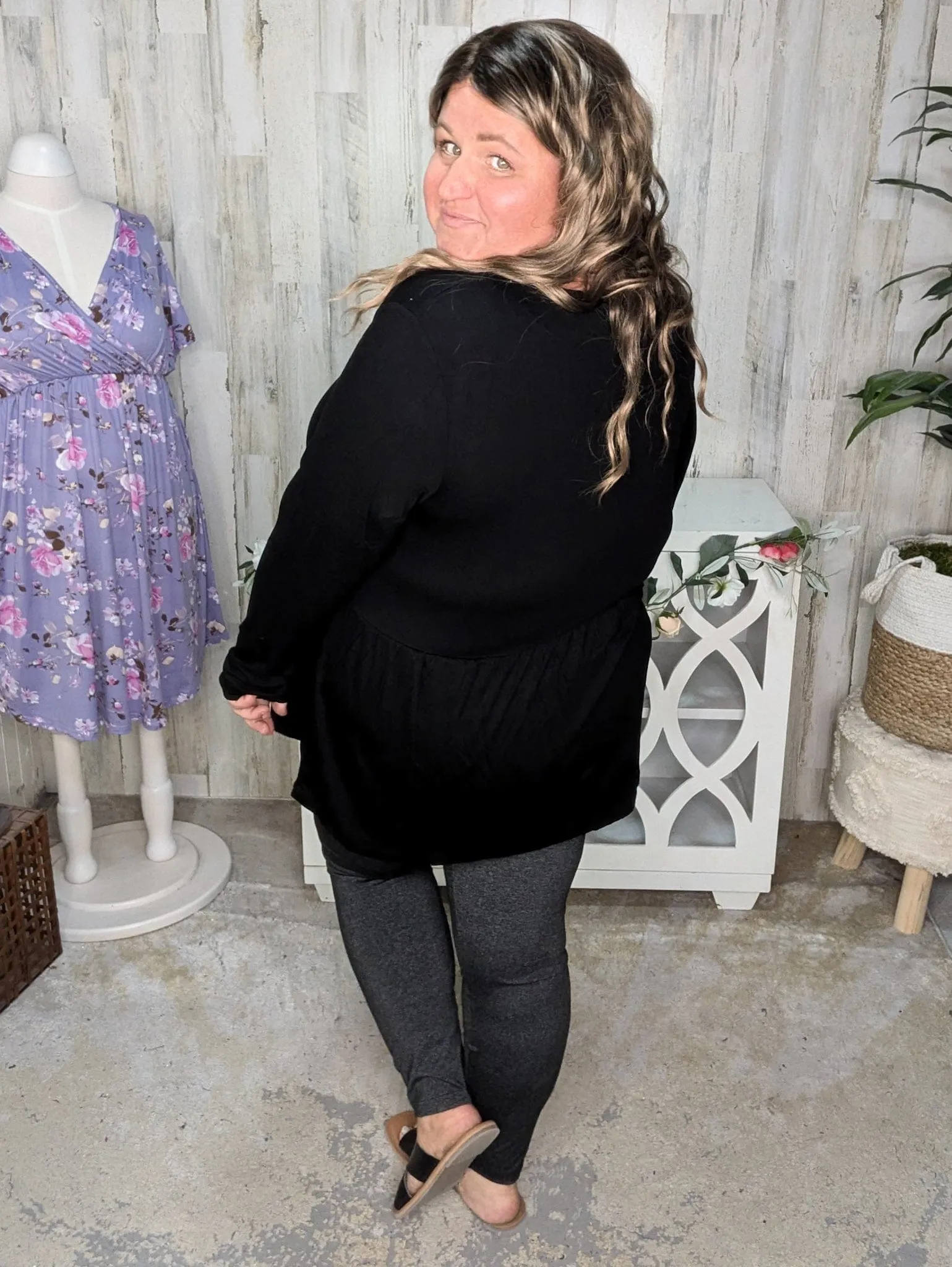 Morgana Luxe Long Sleeve Mini Ruffle Tee (6 colors)